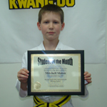 Commerce Choi Kwang Do Student of the Month